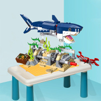 创意百变深海生物鲨鱼31088儿童拼装积木玩具31009男女孩