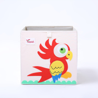 鹦鹉 可水洗款33*33*33|可比熊33深度儿童卡通收纳盒可折叠大号玩具收纳箱子置物袋收纳桶