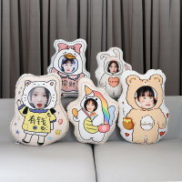 diy礼物玩偶人脸娃娃公仔睡觉人像毛绒真人朋友照片人形抱枕