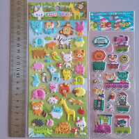 普通贴纸畅玩版介绍儿童3d泡泡贴幼儿园奖励贴贴画动物恐龙汽车帖