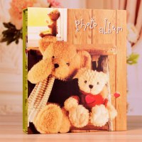 板凳小熊200-531 200张|相册影集4d大6寸200张可放6寸照片/6寸过塑家庭儿童款宝宝纪念册