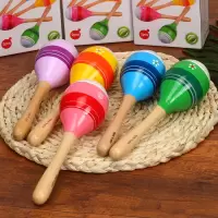 婴儿沙锤宝宝抓握玩具0-1岁幼儿童早教音乐打击乐器沙球摇铃6-12