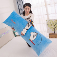 枕头叮当猫双人学生单人带枕芯枕套毛绒玩具长条抱枕卡通公仔玩偶