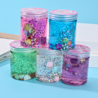 银色珍珠款水晶泥5个|新款闪光水晶球 发光儿童弹力球 幼儿园礼品玩具直销地摊货源批發