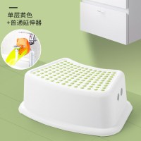 单层黄色+普通延伸器|儿童垫脚凳宝宝洗手台阶洗脸踩脚小板凳洗漱椅子阶梯脚踏凳子防滑