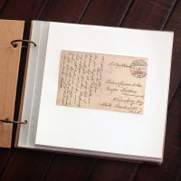 牛皮封面:白卡内页+diy配件单本 23张46页面|手工diy相册本 覆膜粘贴式拍立得成长记录情侣照片纪念册制作礼物