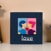 爱心男女 加配版(送专用印章)|情侣要做的100件事恋爱diy纪念相册送女男友生日七夕情人节礼物