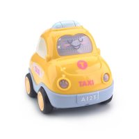 马卡龙出租车|宝宝玩具车灯光音乐惯性小汽车婴儿回力消防警车儿童男孩0-1-3岁