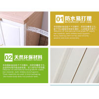 双开门加厚儿童简易衣柜特大号衣物收纳柜子家用卧室塑料储物柜