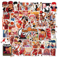 50张灌篮高手角色贴纸头盔行李箱笔记本电脑玻璃杯防水可移贴纸