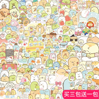 100张角落生物贴纸 可爱儿童文具水杯电脑行李箱防水装饰贴画