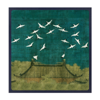 瑞鹤图 20张(40面)黑色内页|5寸6寸7寸相簿复古风diy相册手工自粘式覆膜影集家庭纪念册