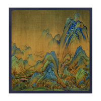 千里江山图 20张(40面)黑色内页|5寸6寸7寸相簿复古风diy相册手工自粘式覆膜影集家庭纪念册