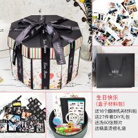 材料包-进阶版(生日快乐+送洗照片+DIY礼包) 无|网红惊喜爆炸盒子diy手工制作相册创意照片抖音生日礼物纪念