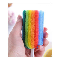 彩色杯刷一只装无赠品 [亏本冲量]杯刷子长手柄海绵水杯刷奶瓶刷子厨房洗杯子神器