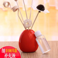 小鹅蛋红色一套+100ml补充液 桂花 无火香薰空气清新剂房间卫生间卧室内香水香薰薰衣精油熏香