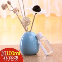 小鹅蛋蓝色一套+100ml补充液 柠檬 无火香薰空气清新剂房间卫生间卧室内香水香薰薰衣精油熏香