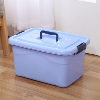 蓝色 小号10L[28*19*17厘米] 收纳箱塑料特大号小号储物箱衣服被子玩具收纳盒车载家用