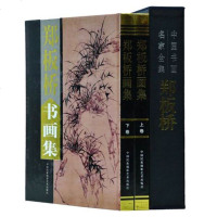   正版 郑板桥书画集上下册 铜版纸彩色精装16开2册 郑燮郑克柔书法绘画兰竹石作品集 扬州八怪之一中国书画名家画