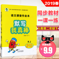 二年级下册默写我真棒语文课堂作业本练习册天天练正版小学生2下学期同步人教部编版教材书同步专项训练课课练一课一练题同步