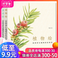 2册 套装植物绘+多肉绘38种多肉植物的色铅笔图绘 飞乐鸟绘画教程花之绘 植物绘 猫咪绘 动物绘 风景绘 绘多肉色铅