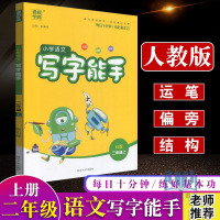 通城学典2019秋小学语文写字能手2年级上册人教版 字音词语句段配套教材同步语文字音词语句段练习每天一练强化训练习题