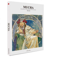 中文版 穆夏Mucha画集经典作品与素描 MUCHA阿尔丰斯穆夏画册作品集慕夏手绘插画素描手稿 繁体中文版