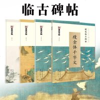 4册 墨点字帖 硬笔临古碑贴 瘦金体千字文+小楷灵飞经+怀仁集王羲之圣教序+赵孟頫道德经 湖北美术出版社 371个
