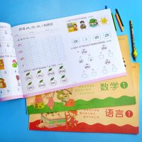 3本测试大卷全套拼音1语言1数学1上册幼小衔接一日一练整合教材学前幼儿园中大班升一年级用书1020以内加减法拼读训练