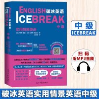 破冰英语实用情境英语 中级 光明日报出版社 英语初级自学入教材 英语口语 英文语法单词发音学习自学教程 中高考英语