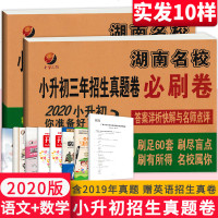 2020湖南四大名校小升初三年招生真题卷语文数学英语必刷卷全套长沙小学小考分班真卷六年级上册下册毕业试卷长郡衔接教材
