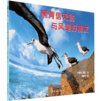 正版 黑背信天翁与风是好朋友(精装) 蒲蒲兰绘本馆0-3-6-8岁少儿童情商成长早教亲子认知启蒙故事图书籍动物亲情的