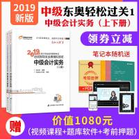 东奥官方正版]2019东奥轻1中级会计职称资格考试教材辅导书应试指导及全真模拟测试轻松过关一中级会计实务上下册搭中级