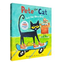 英文原版绘本 皮特猫系列 Pete the Cat and the New Guy 精装儿童故事图画书 吴敏兰书单