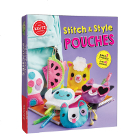 英文原版 Klutz Stitch and Style Pouches 儿童创意手工DIY 手工钱包
