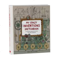 英文原版 My Crazy Inventions Sketchbook 我的疯狂发明书 设计 科普 创意 涂画
