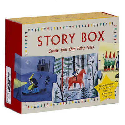 英文原版 Story Box 拼图故事盒 小小编剧 儿童故事 创作思维训练 Laurence King 故事盒创造自