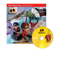英文原版 Incredibles 2 超人特工队2 Disney Read Along 附CD 迪士尼经典动画故事书