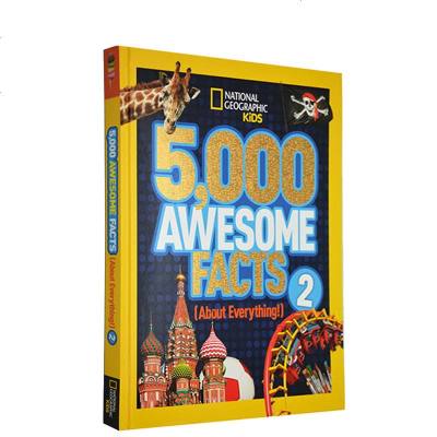 英文原版 美国国家地理杂志5000个考倒老师的酷知识 5000 Awesome Facts2 第2集 小学STEAM