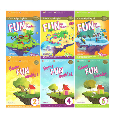 英文原版Fun For系列剑桥小学英语课外补充练习材料 3册学生用书+3册练习册 2-3-4 5-6年级
