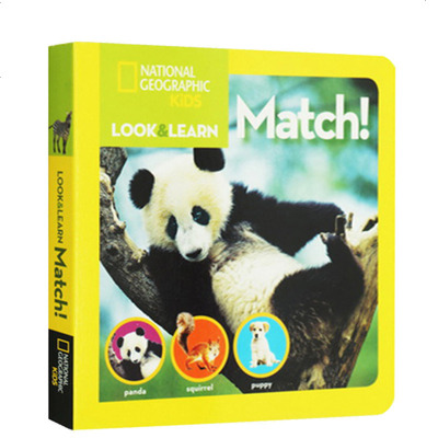 英文原版绘本 美国国家地理 National Geographic Kids Look and Learn Matc