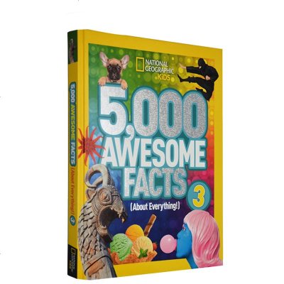 英文原版 美国国家地理杂志5000个考倒老师的酷知识 5000 Awesome Facts3 第3集 小学STEAM
