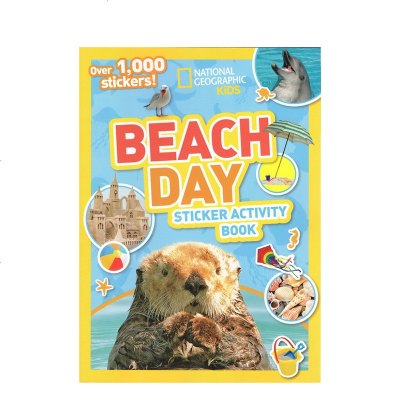 英文原版 美国国家地理National Geographic Kids Beach Day 含贴纸1000 儿童百科