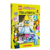 英文原版 LEGO Minifigures Mix Match 儿童英语启蒙 大开本纸板书 动手创建乐高人物 亲子互