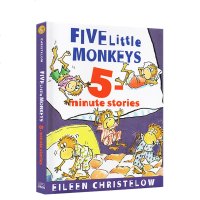 英文原版绘本 Five Little Monkeys 五只小猴子新版精装 8个故事合集 廖彩杏书单 jump