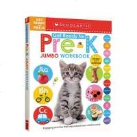 英文原版 Scholastic Jumbo Workbook Get Ready for Pre-K 幼儿启蒙字母单