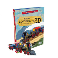 英文原版 Travel Learn And Explore Locomotive 3D火车头模型书 小学STEM科普
