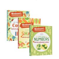 英文原版 Montessori My first Book of Numbers Shapes Colors 蒙台