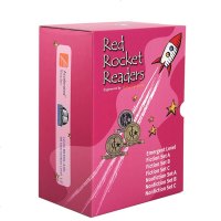 红系列分级阅读 Emergent Level 初级 玫红色盒装48册 英文原版 Red Rocket Reade