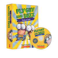 附2CD]Fly Guy And Buzz 苍蝇小子分级读物15册 全彩英语初级章节桥梁书 儿童趣味读物 中小学生课